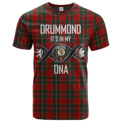 Drummond Ancient Clan DNA In Me Tartan Crest T-Shirt