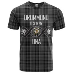 Drummond Grey Clan DNA In Me Tartan Crest T-Shirt