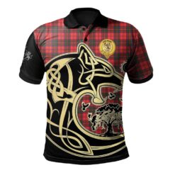 Drummond Modern Clan Polo Shirt Viking Wolf