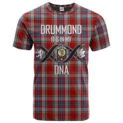 Drummond of Perth Dress 02 Clan DNA In Me Tartan Crest T-Shirt