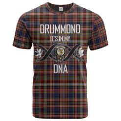 Drummond of Strathallen Clan DNA In Me Tartan Crest T-Shirt