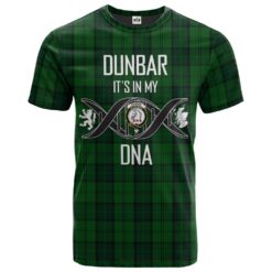 Dunbar Hunting Clan DNA In Me Tartan Crest T-Shirt