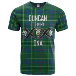 Duncan Ancient Clan DNA In Me Tartan Crest T-Shirt