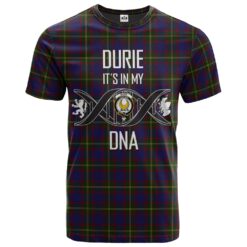 Durie Clan DNA In Me Tartan Crest T-Shirt