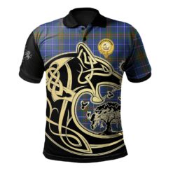 Edmonstone Clan Polo Shirt Viking Wolf