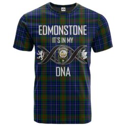 Edmonstone of Duntreath Clan DNA In Me Tartan Crest T-Shirt