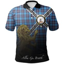 Elliot Ancient Polo Shirts Tartan Crest Celtic Scotland Lion