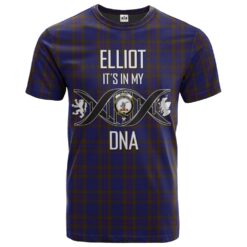 Elliot Clan DNA In Me Tartan Crest T-Shirt