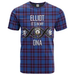 Elliot Modern Clan DNA In Me Tartan Crest T-Shirt