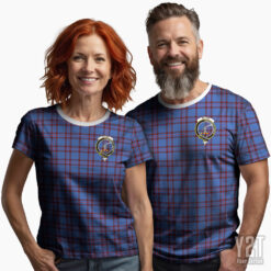 Elliot Scottish Tartan T-shirt with Crest – Authentic Clan Apparel