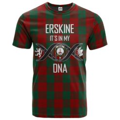 Erskine Clan DNA In Me Tartan Crest T-Shirt