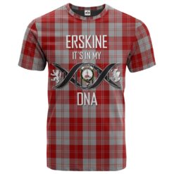 Erskine Red Clan DNA In Me Tartan Crest T-Shirt