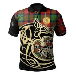 Fairlie Modern Clan Polo Shirt Viking Wolf