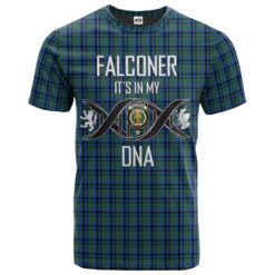 Falconer Clan DNA In Me Tartan Crest T-Shirt