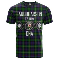 Farquharson Clan DNA In Me Tartan Crest T-Shirt