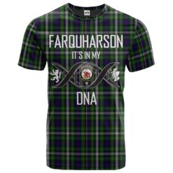 Farquharson Dress Clan DNA In Me Tartan Crest T-Shirt