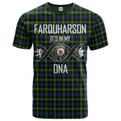 Farquharson Modern Clan DNA In Me Tartan Crest T-Shirt