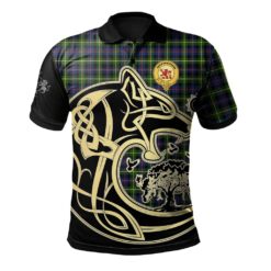 Farquharson Modern Clan Polo Shirt Viking Wolf