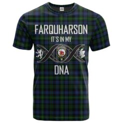Farquharson or MacEwen Clan DNA In Me Tartan Crest T-Shirt