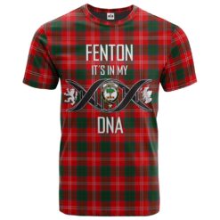Fenton Clan DNA In Me Tartan Crest T-Shirt