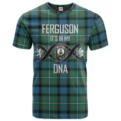 Ferguson Ancient Clan DNA In Me Tartan Crest T-Shirt