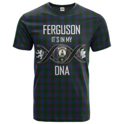 Ferguson Old Clan DNA In Me Tartan Crest T-Shirt