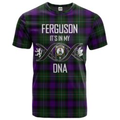 Ferguson Unidentified Clan DNA In Me Tartan Crest T-Shirt