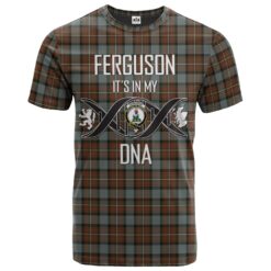 Ferguson Weathered Clan DNA In Me Tartan Crest T-Shirt