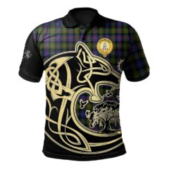 Fleming Clan Polo Shirt Viking Wolf