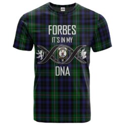 Forbes Ancient 02 Clan DNA In Me Tartan Crest T-Shirt