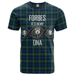 Forbes Ancient Clan DNA In Me Tartan Crest T-Shirt