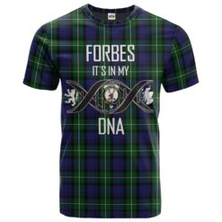 Forbes Clan DNA In Me Tartan Crest T-Shirt