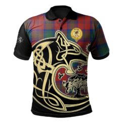 Fotheringham Modern Clan Polo Shirt Viking Wolf