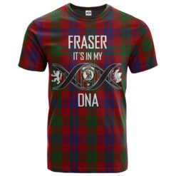 Fraser 02 Clan DNA In Me Tartan Crest T-Shirt