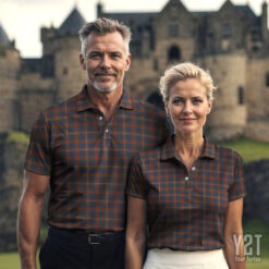 Fraser Hunting Modern Scottish Clan Tartan Polo Shirt - Authentic Heritage Apparel