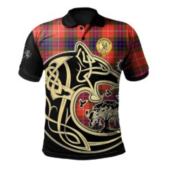 Fraser Modern Clan Polo Shirt Viking Wolf
