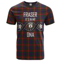 Fraser of Lovat Clan DNA In Me Tartan Crest T-Shirt
