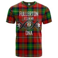 Fullerton Clan DNA In Me Tartan Crest T-Shirt