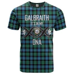 Galbraith Ancient Clan DNA In Me Tartan Crest T-Shirt