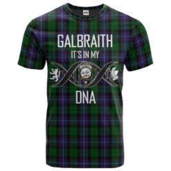 Galbraith Clan DNA In Me Tartan Crest T-Shirt