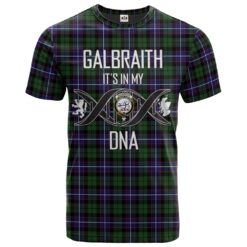 Galbraith Modern Clan DNA In Me Tartan Crest T-Shirt