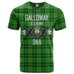 Galloway Clan DNA In Me Tartan Crest T-Shirt