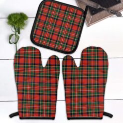 Combo 2 Oven mitts and 1 Pot-Holder Tartan - Tartan Custom