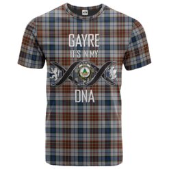Gayre Arisaidh Clan DNA In Me Tartan Crest T-Shirt