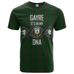 Gayre Bodyguard 01 Clan DNA In Me Tartan Crest T-Shirt