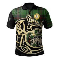 Ged Clan Polo Shirt Viking Wolf
