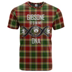 Gibsone (Gibson - Gibbs) 01 Clan DNA In Me Tartan Crest T-Shirt