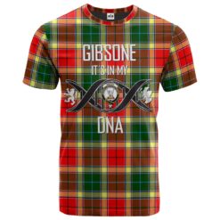 Gibsone (Gibson - Gibbs) 03 Clan DNA In Me Tartan Crest T-Shirt