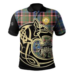 Glass Clan Polo Shirt Viking Wolf