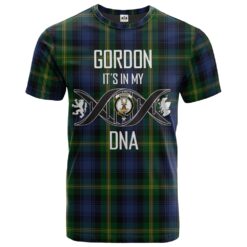 Gordon 02 Clan DNA In Me Tartan Crest T-Shirt